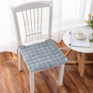 Amazon Explosions Winter Flannel Cushion Plush Thickened Office Student Chair Cushion Plus Velvet Warm Cushion