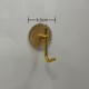 Acrylic hook plating Gold (with double-sided stickers)