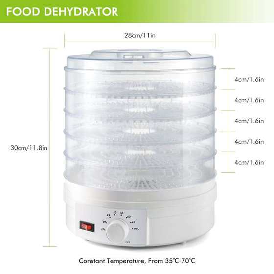 Vegetable and Dried Fruit Machine Food Dehydrator Household 110V Fruit Dryer Pet Food Hot Air Dryer Amazon