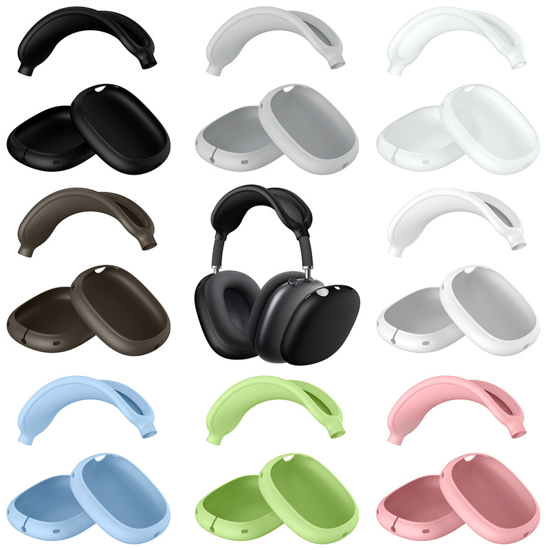 適用airpodsmaxイヤーケースtpu透明ケースアップルのイヤホン保護カバーairpodsmax保護カバー|undefined