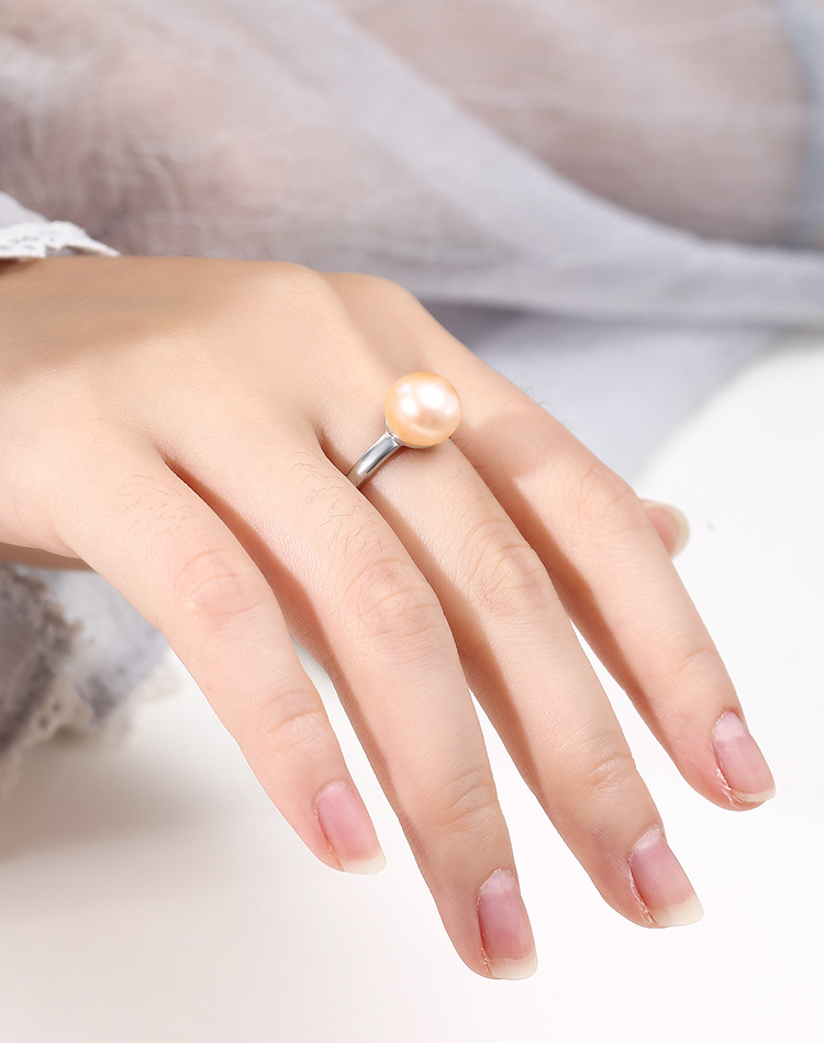 Bague en argent S925 tête de garniture vide avec aiguille support de bague en argent multi-pierres pour hommes et femmes support de bague support de bague en perles rondes en cire d'abeille DIY_voghion.com