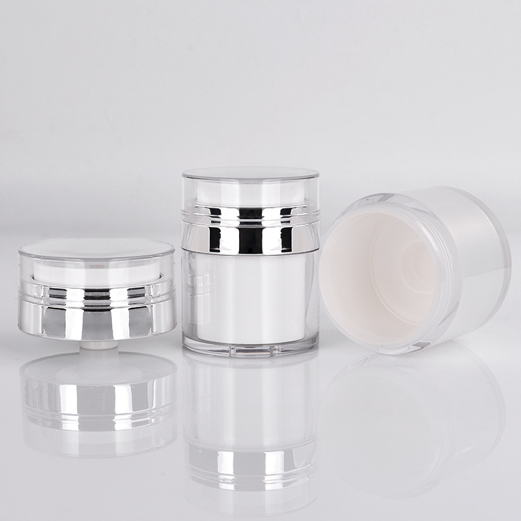 Пятно 15ml золотая серебряная акриловая вакуумная бутылка с кремом 30ml пресс-крем для разлива вакуумная бутылка для эмульсии