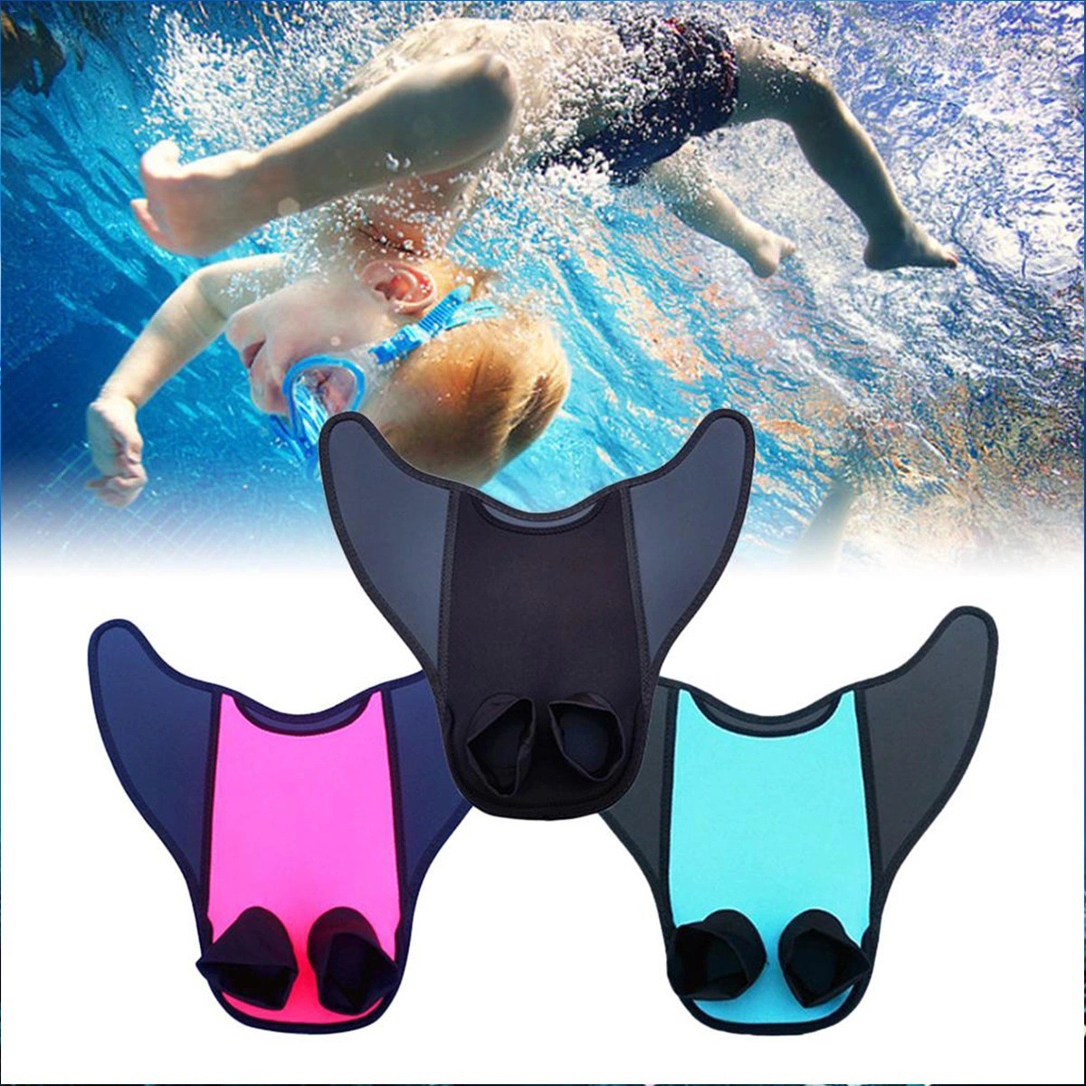 Supply new fashion mermaid flippers creative snorkeling flippers frog shoes water sports products manufacturers wholesale
