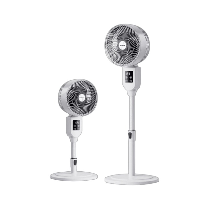 HYUNDAI Aromatherapy Electric Fan Household 12H Timing Intelligent Voice Remote Control Floor Fan Air Circulation Fan