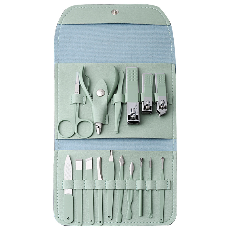 Tiktok Net Red household dead skin pliers small tweezers nail clippers full set multi-functional manicure nail Clippers 16-piece set box