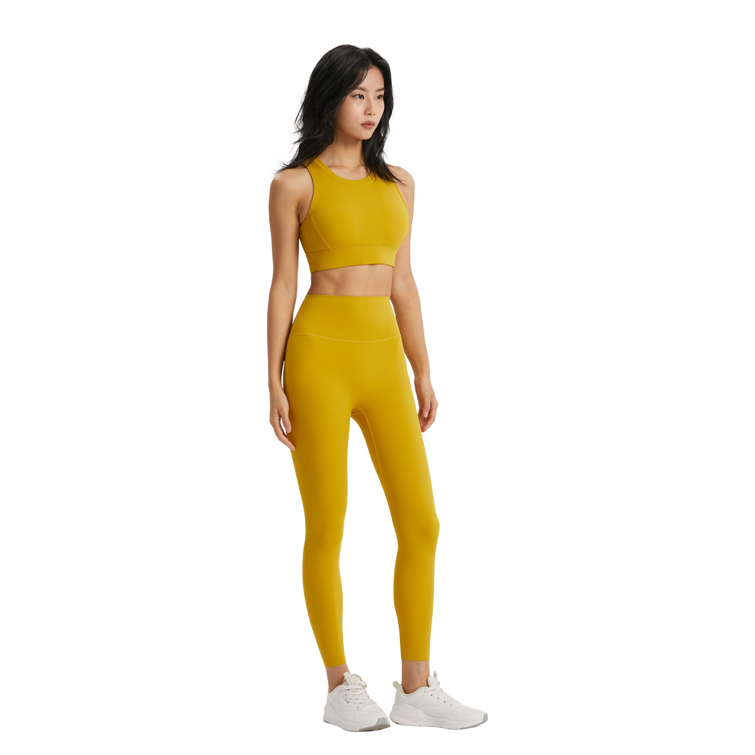 BR Lycra Jelly Anti-curling Abdominal Fitness Pants Women's New Yoga Running High Waist Abdominal Hip Yoga Pants