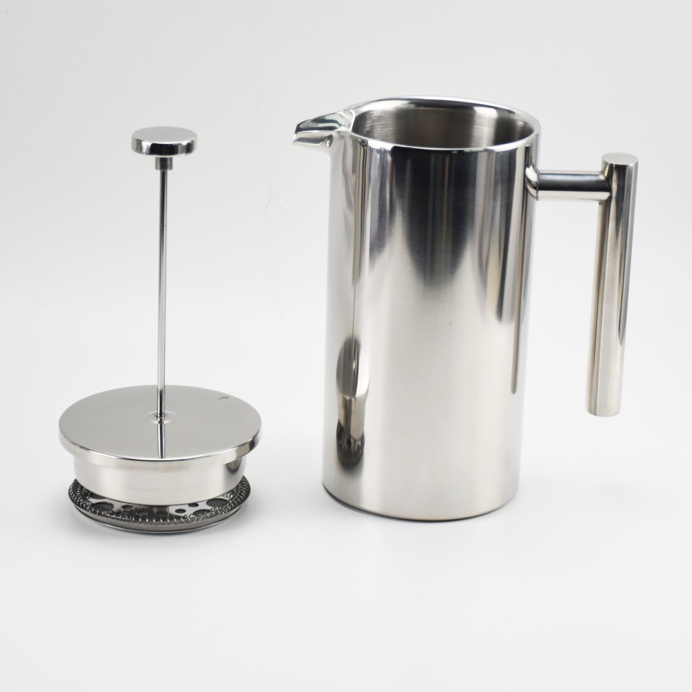 304 Stainless Steel Filter Household Hand Coffee Pot Milk Milk Foamer French Tea Pot Filter Pot French Press Pot