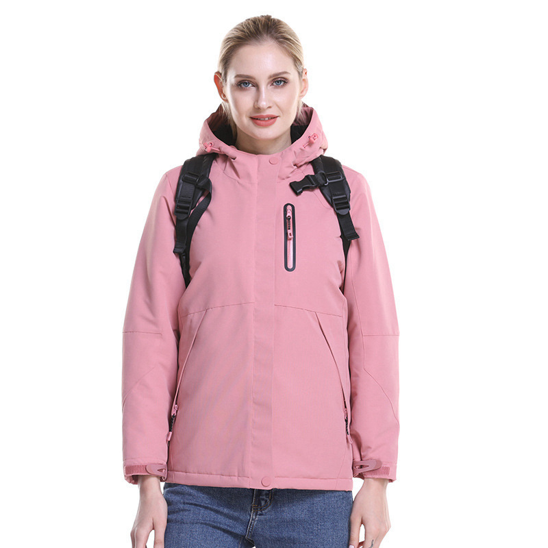 Winter Smart Heating Down Cotton Rusher Clothes for Men and Women USB Carbon Fiber Heating Travel Jacket Heating Cotton Clothes