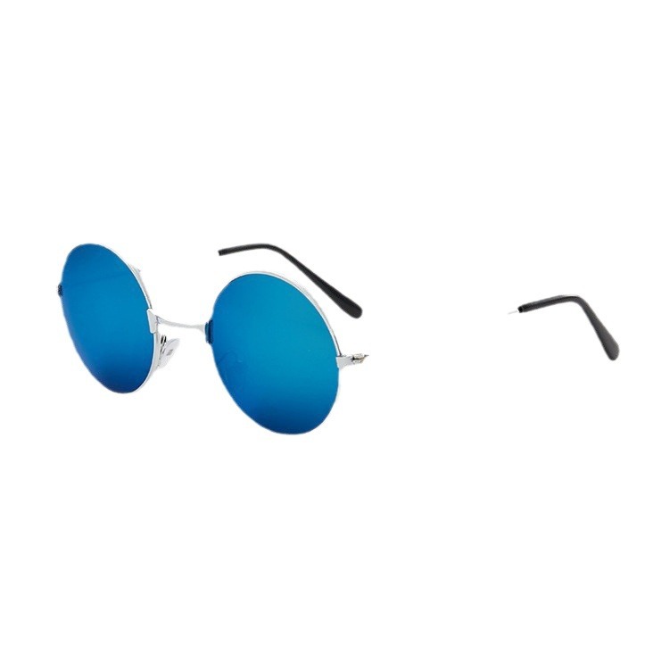 Vintage Round Sunglasses Adult Prince's Mirror Men's and Women's Wedding Sunglasses Metal Round Toad Glasses Stall Glasses