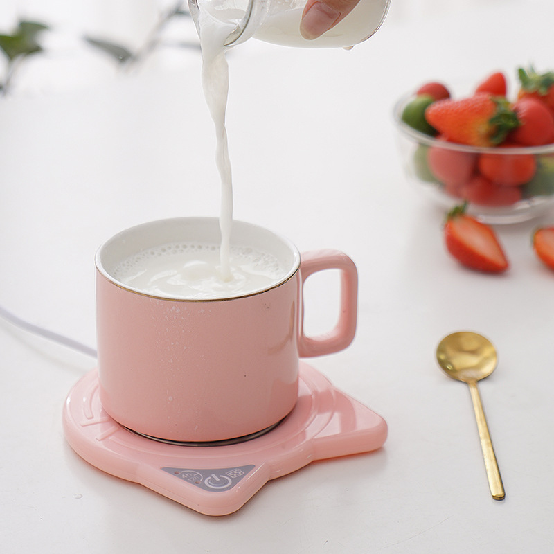 サーモスタット55度インテリジェント自動加熱パッドホットミルクコーヒー暖かいカップ保温セラミックカップ加熱パッド|undefined