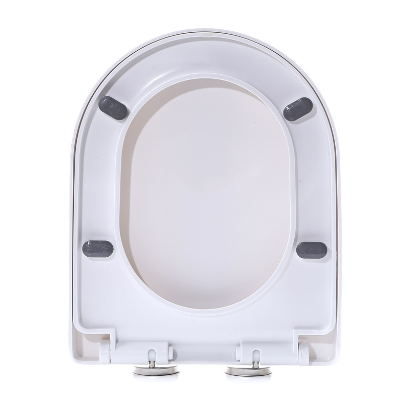 Toilet lid thickened toilet lid one-button ordinary top and bottom old-fashioned sitting lid uvo square slow-down toilet