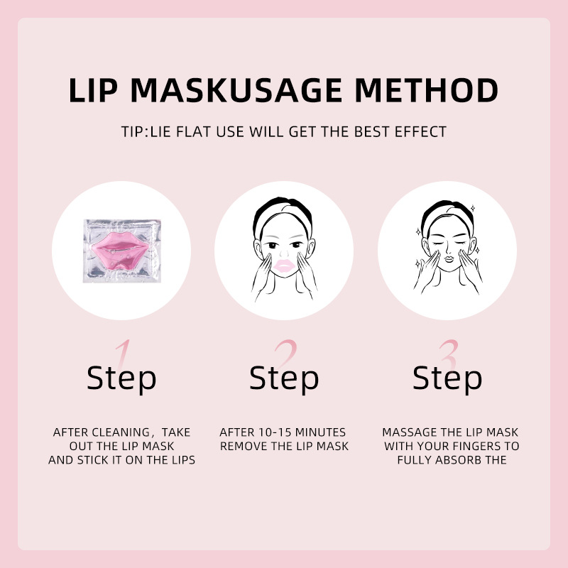 Cross-border exclusive rose lip mask lip care rose crystal lip mask without logo neutral packaging lip stick