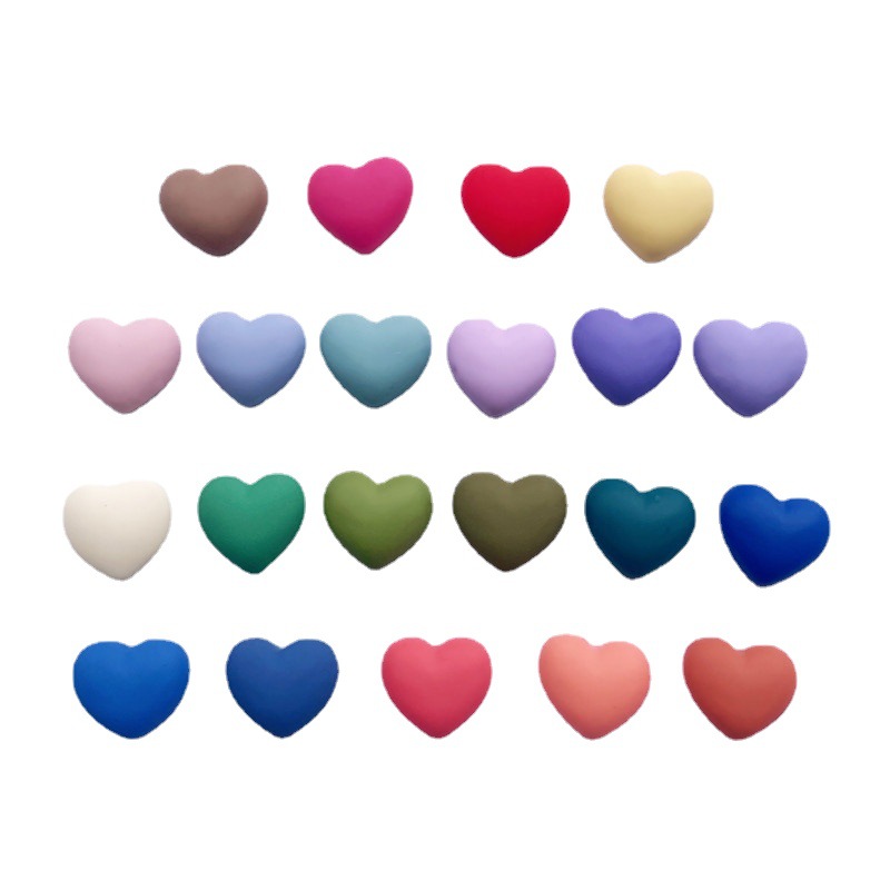 New Frosted Resin Love Patch Accessories DIY Phone Case Clothing Hair Accessories Accessories Material Accessories Refrigerator Stickers
