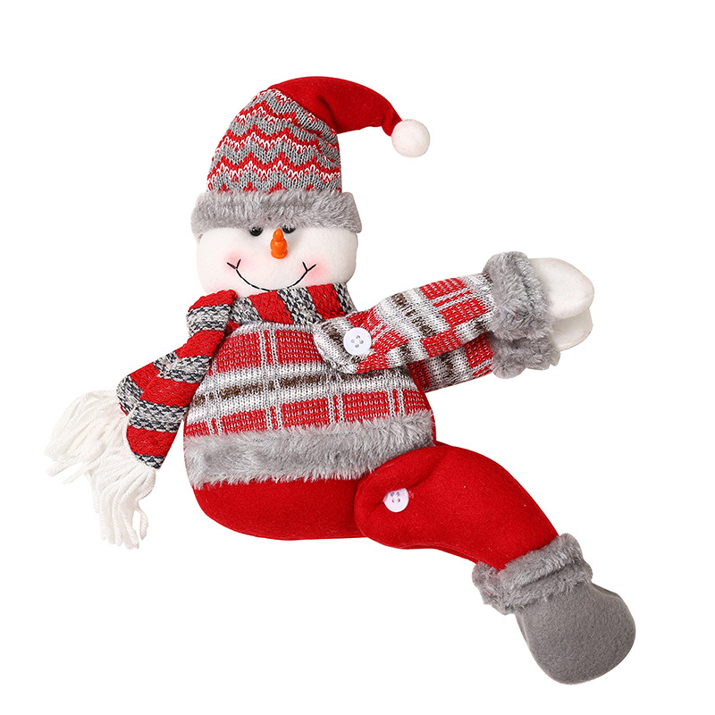 New Christmas decoration home curtain buckle Santa Claus holding buckle holiday window decoration door curtain hanging decoration gift