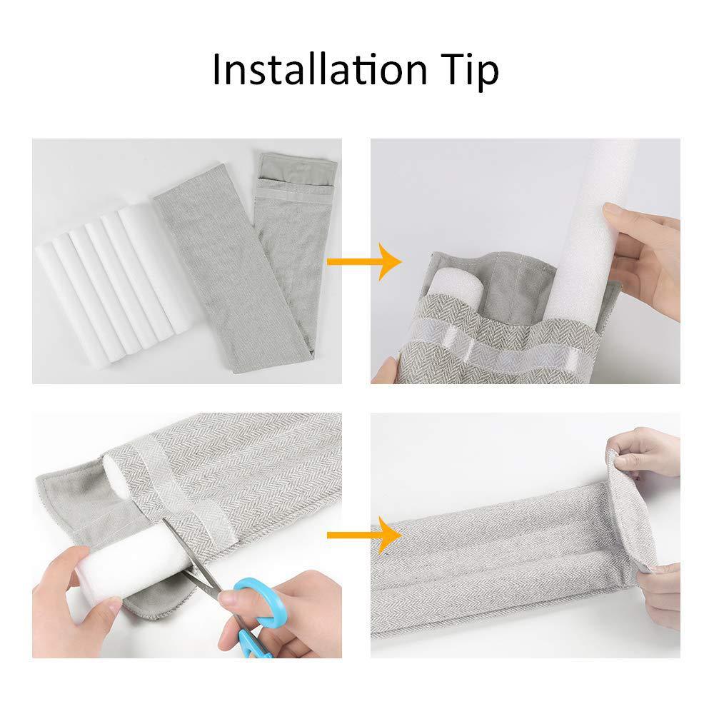 Amazon door stop, door barrier, dust-proof door seams, non-perforated double-sided fabric, warm sealing, long door