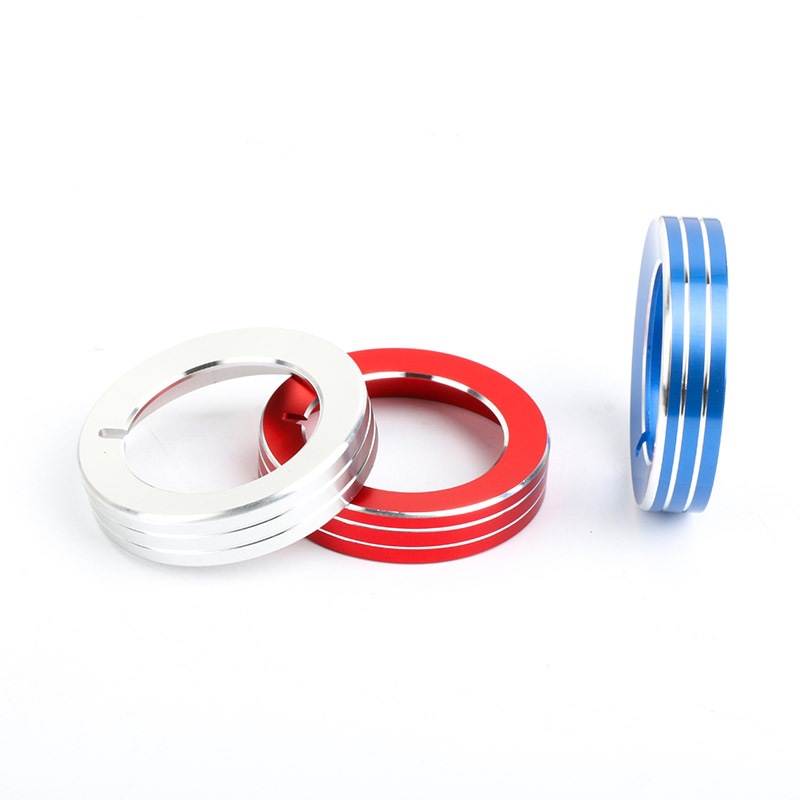 Suitable for 15-20 Ford Mustang modified central control air conditioning knob decorative ring headlight knob aluminum alloy ring