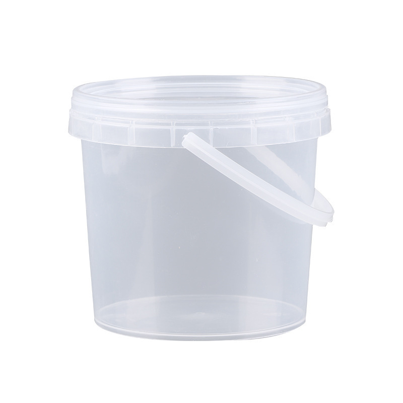 Food Plastic Bucket with Lid Portable Sealed PP Fruit Fishing Milk Tea Roasted Grass Packaging Bucket Printable Packaging Bucket