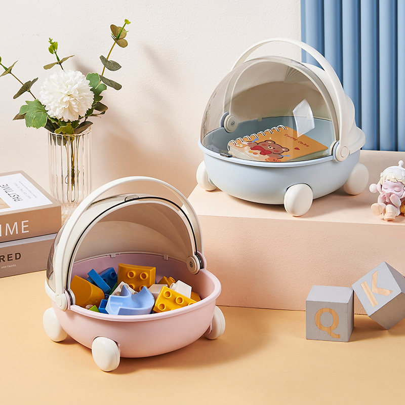 Cute Cradle Desktop Storage Box Dustproof Entrance Ornaments Key Storage Tray Sundries Snack Toy Storage Box