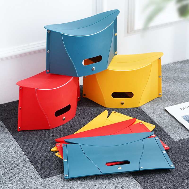Card Folding Stool Outdoor Camping Fishing Multifunctional Portable Portable Basket Folding Stool Portable Plastic Stool
