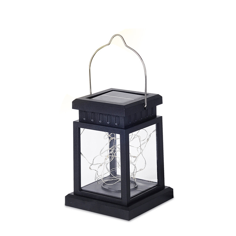 Solar retro palace lights copper wire lights atmosphere landscape hanging lights outdoor LED decorative lights courtyard stars candle lights