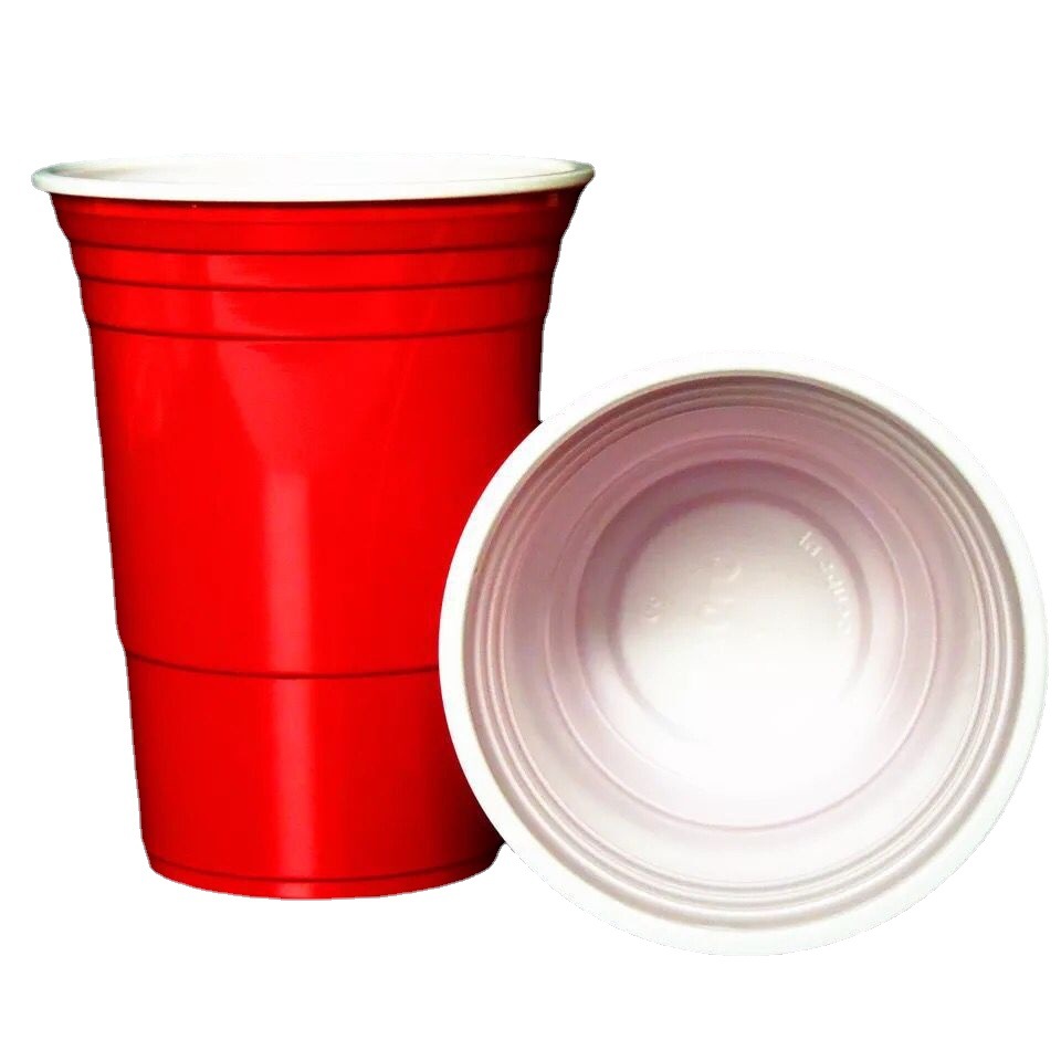 50 Pack 450ml red beer pong16oz color party plastic cups red solo cups