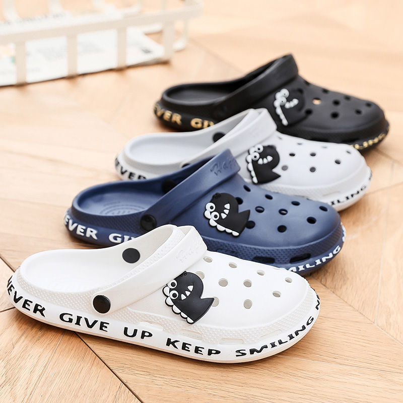 Hole Shoes New Outfit Summer Height Increasing Women's ins Trendy Slippers Women's Baotou High Heel Non-slip Beach Platform Sandals