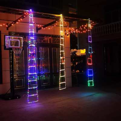 LED Christmas ladder light waterproof belt climbing Santa Claus suitable for indoor outdoor Christmas decorative lights