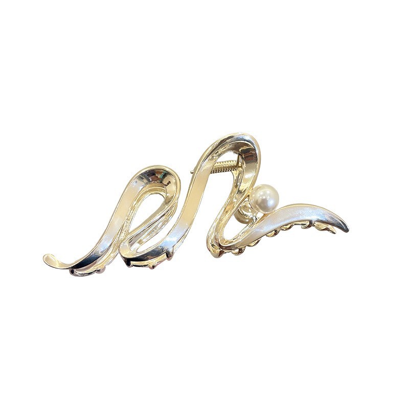 Korean Irregular Geometry Metal Hairpin Fashion High Sense Grab Clip Shark Clip Cold Wind Personality Hair Accessories Wholesale