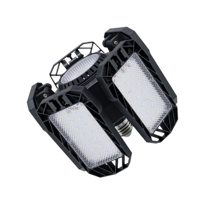 Source factory direct sales Amazon Transformers LED garage lights 3 Leaf lights 5+1 floor lights folding lights
