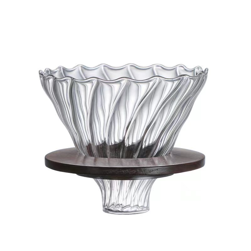 High borosilicate glass hand coffee pot cloud pot filter cup filter sharing pot household coffee pot can be printed logo