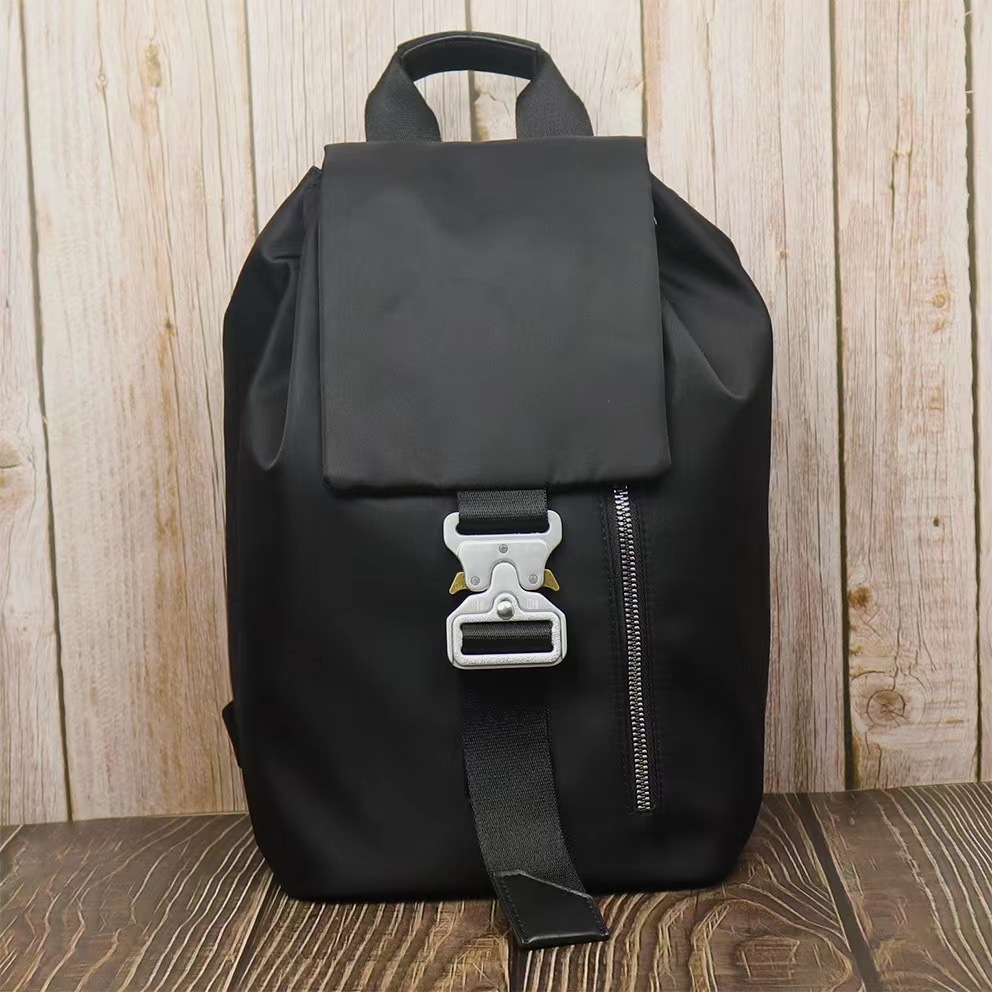 1017Alyx Small Backpack Black Men's High Street Trendy Brand Hip Hop Tactical Backpack Student Bag