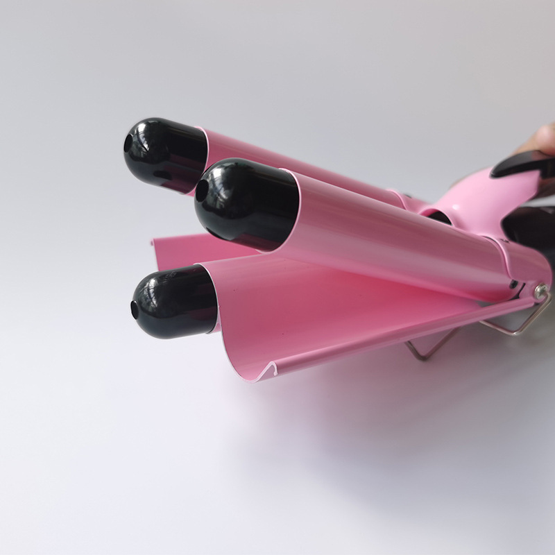 Cross-Border Curling iron water ripple three-tube curling stick egg roll stick bubble noodle roll shape factory direct sales