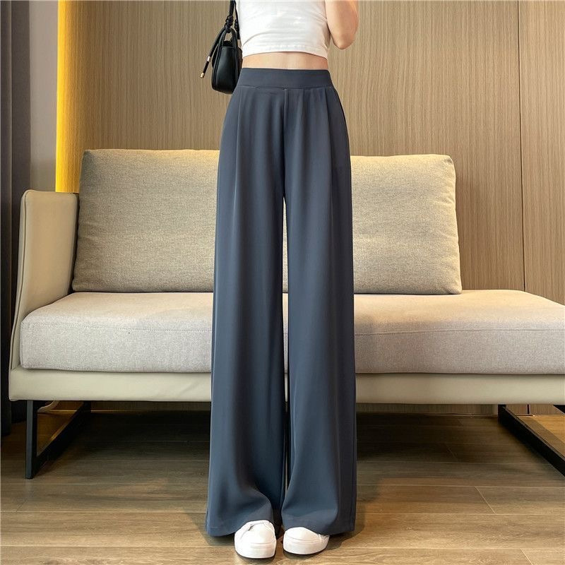 Suit wide-leg women's summer thin new high waist draping pants women's loose slimming casual straight pants fashion batch