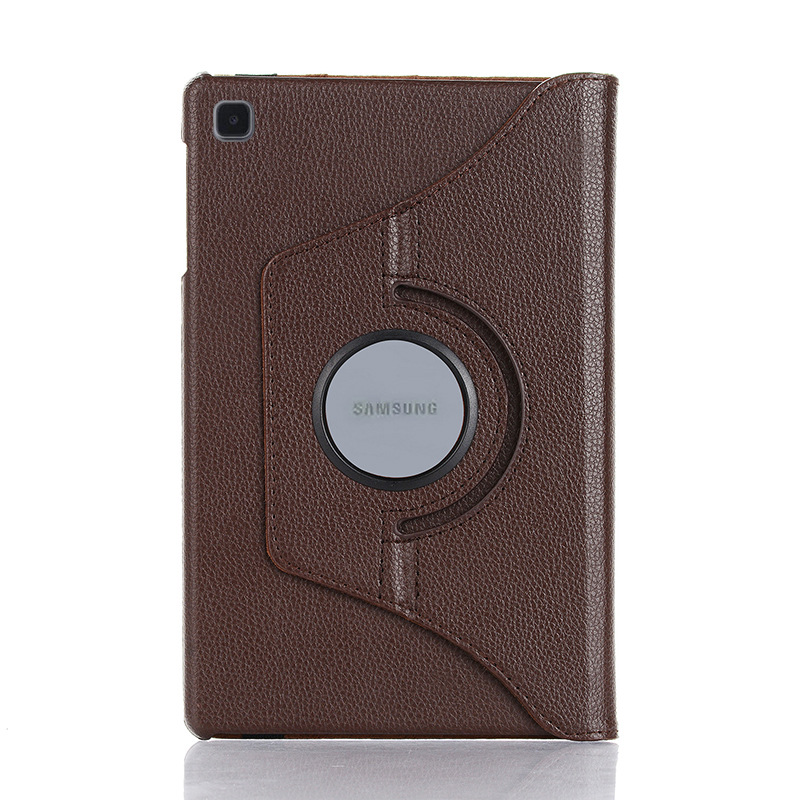 Cross-border applicable Samsung A7lite8.7 flat panel protective cover rotating T220 litchi pattern T225 leather cover 8.7 inch