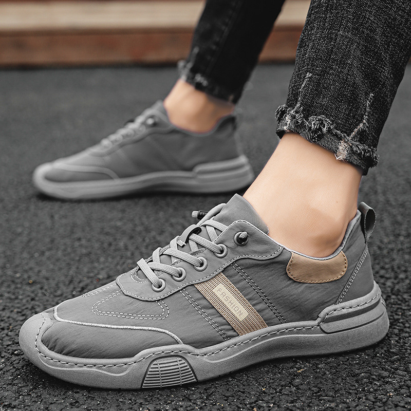 Shoes Men's Spring Breathable Canvas Shoes 2024 New Men's Cloth Shoes Korean Fashionable All-match Casual Sneakers Trendy Shoes