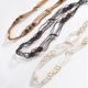 Bohemian Style Flower Woven Knot Ethnic Style Handmade Wooden Beads Women's Belt Leisure Holiday Style Beautiful Waist Rope