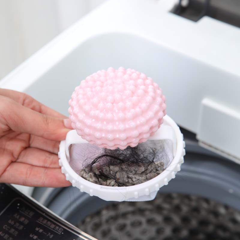 Two-in-one washing machine laundry ball filter bag upgrade pricking ball filter hair remover decontamination floating washing net