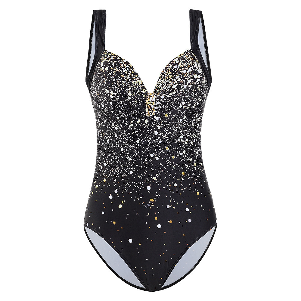 2022 new European and American cross-border starry sky printed one-piece push-up slim-fit sexy backless foreign trade bikini swimsuit for women