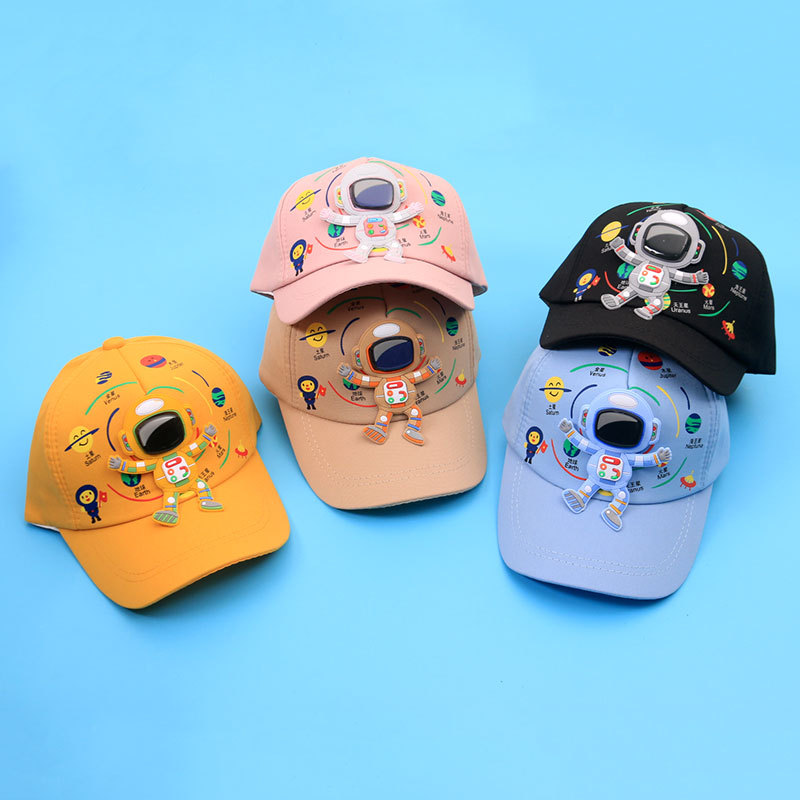 Children's Hat Spring and Autumn Boys' Baby Cap Cartoon Astronaut Children's Sunshade Baseball Cap Tide 2269-16