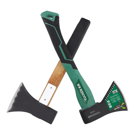 Tuosen hardware tools outdoor logging camping mountain axe multi-function hand axe woodworking axe wooden handle Firewood axe