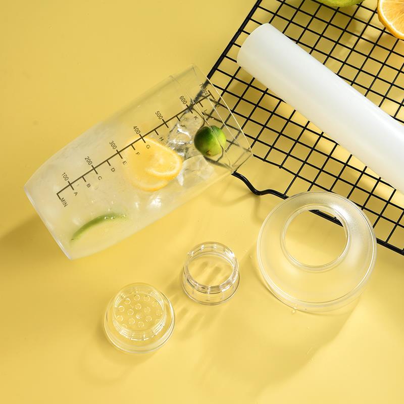 New four-section hand-made lemon tea explosion Cup hand-made Shuck Cup beating lemon tool milk tea shop hand-made cup