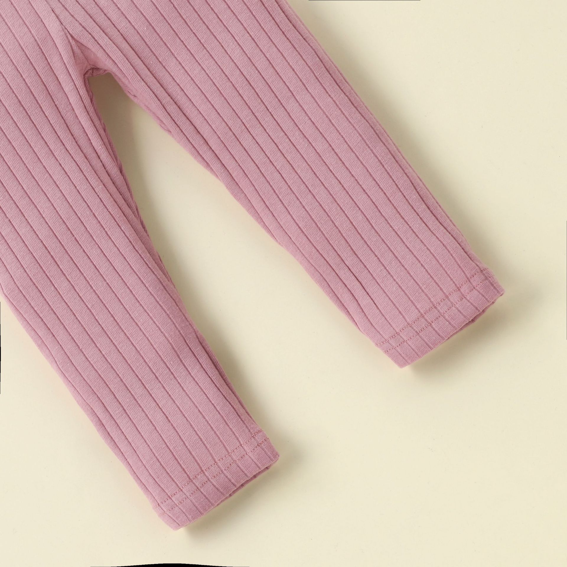 Girls' Leggings Spring and Autumn Solid Color European and American Newborn Baby Pit Leggings Elastic Slim Fit Infant Clothing