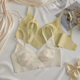 Ultra-thin Underwear Women's Large Chest Small Breast Anti-sagging Rabbit Ears Latex Cool Sense Lace Summer Thin Bra