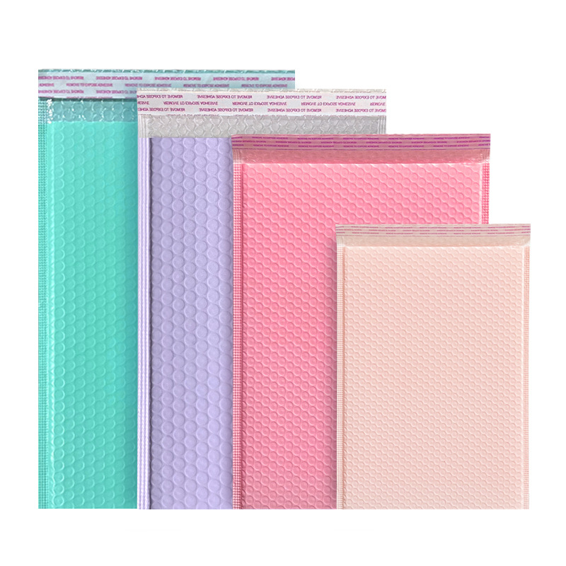 Purple Express Bubble Bag Thickened Mobile Phone Shell Packaging Jewelry Packing Bag Candy Color Packaging Self-adhesive Envelope Bag