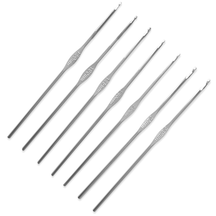 Spot small size single iron crochet hand knitting tools metal iron crochet
