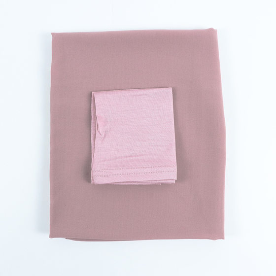 mercerized cotton tube cap chiffon long scarf one belt suit base cap scarf factory wholesale headscarf muslim