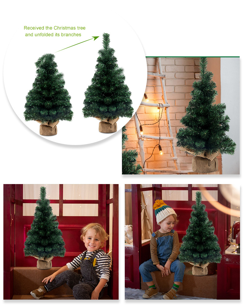Decorazioni natalizie 60cm albero di Natale spoglio mini ornamenti da tavolo_voghion.com