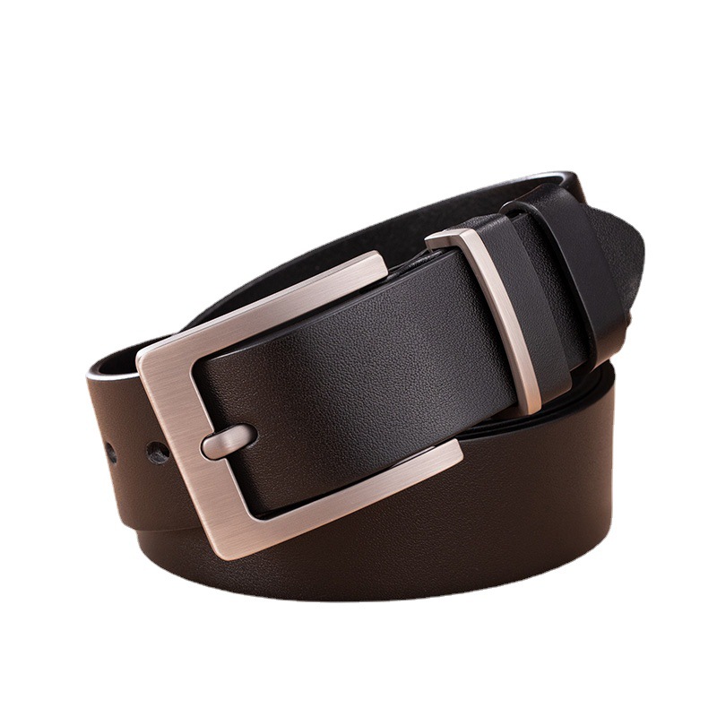 New first layer cowhide men's belt big casual Korean Jeans leather belt men's genuine wholesale