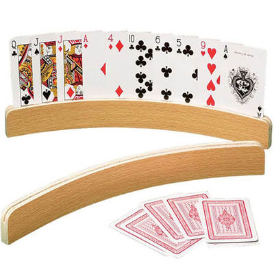 One Piece Wholesale Wooden Poker Base Solid Wood Poker Holder Display Shelf Wooden Crafts Base Stand