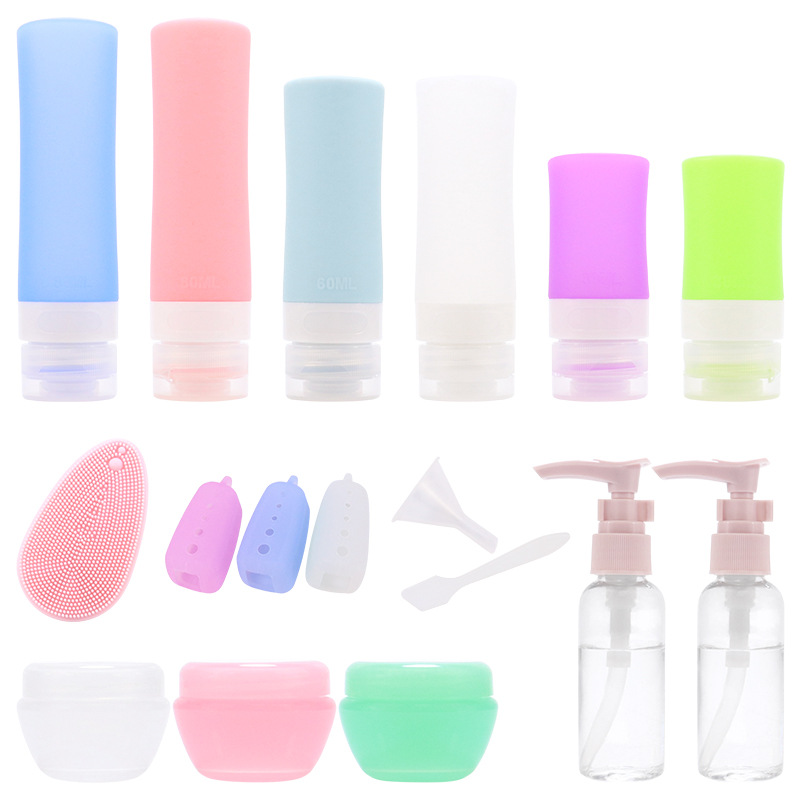 Travel sub-bottling set portable foam hand sanitizer bottle shampoo cosmetic silicone sub-bottling